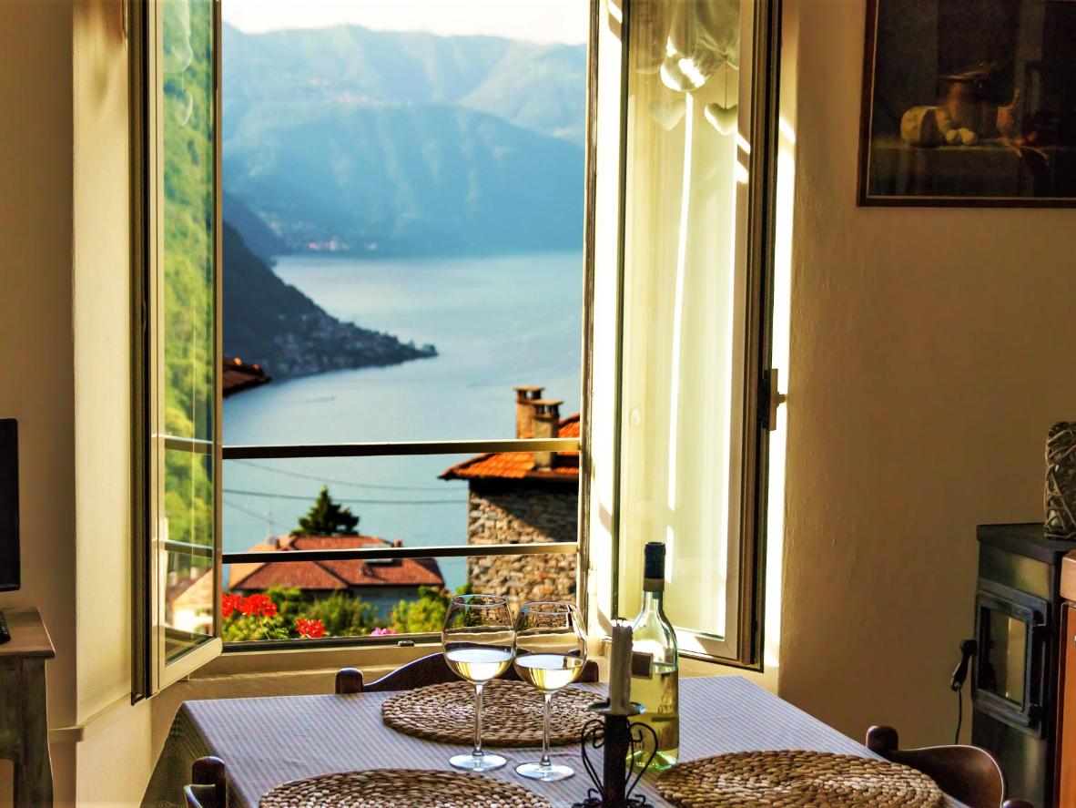 Fall in love with the rustic decor and lake vista at Holiday Home Liliana