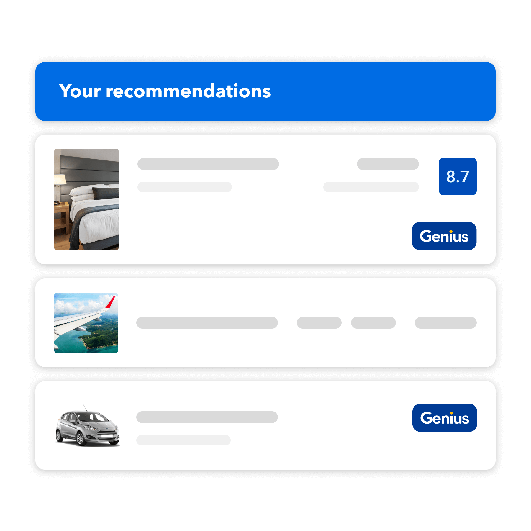 Arrange flights, stays, and car rentals at the same time