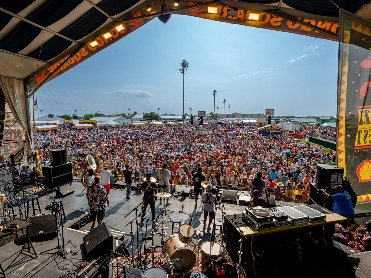 JazzFest is a testament to New Orleans' rich musical heritage. Image credit: Joshua Bradsted