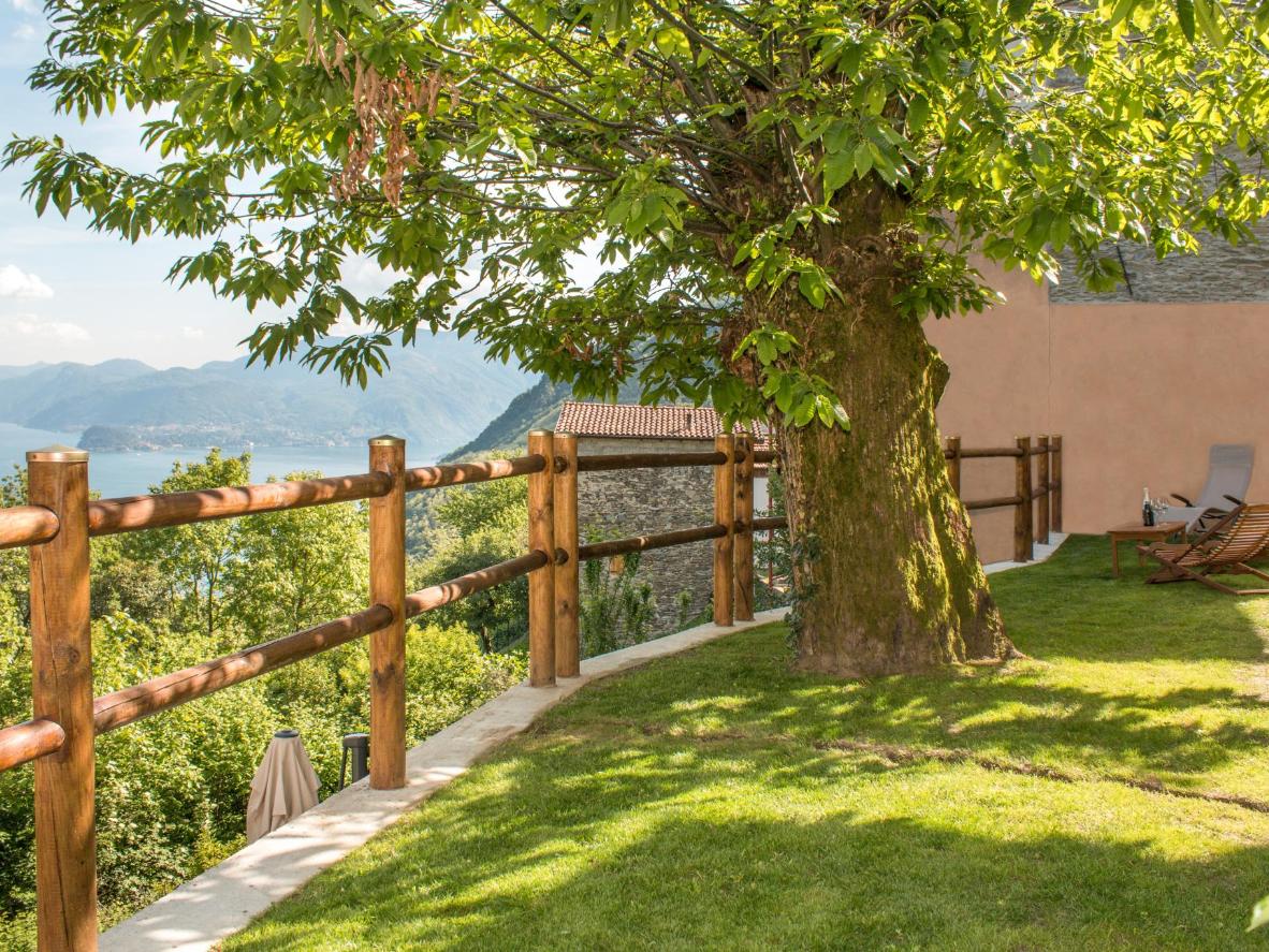 Expect breathtaking views and rural charm in this secluded old stone farmhouse