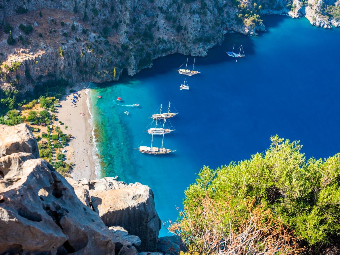 Take a hike or go by boat to discover Butterfly Valley