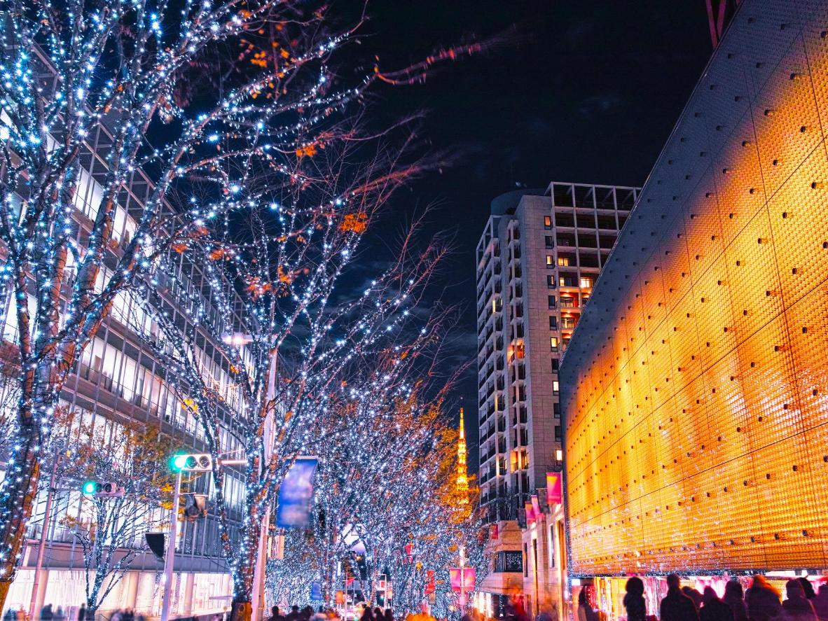 Wander Tokyo's streets and soak up the festive vibe