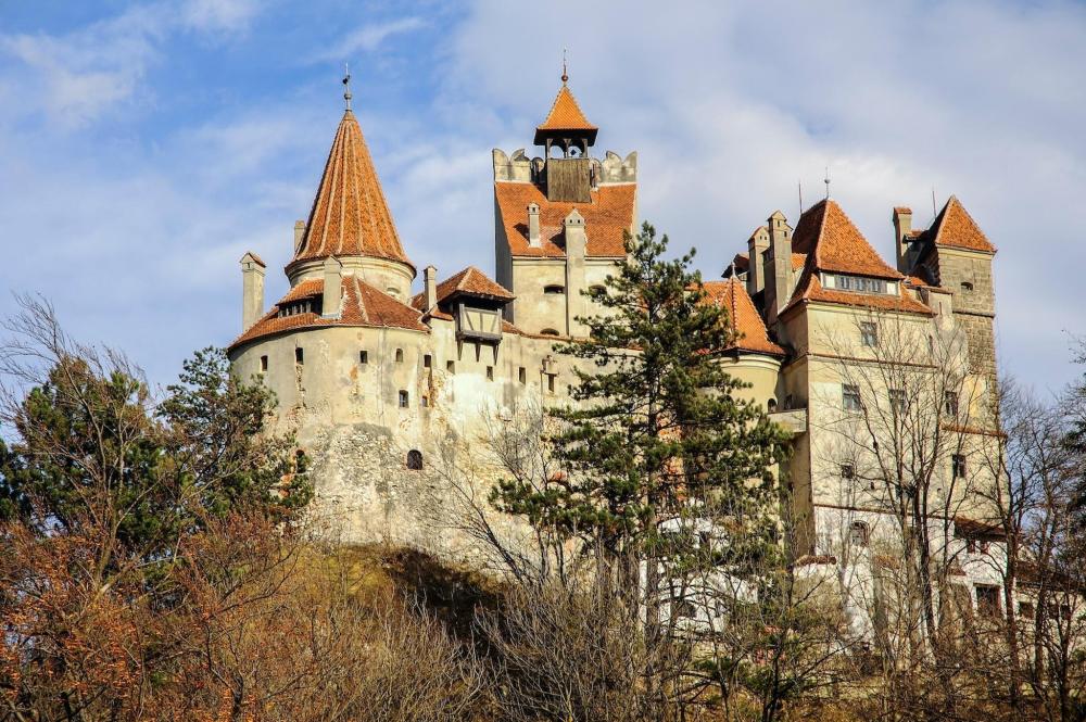 Bran Castle standing tall amongst some trees