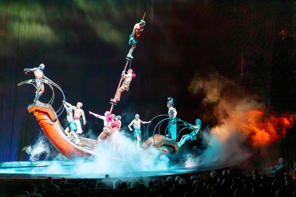 Experience the magic under Cirque du Soleil's marvellous big top – a symphony of acrobatics, artistry and awe-inspiring performances.