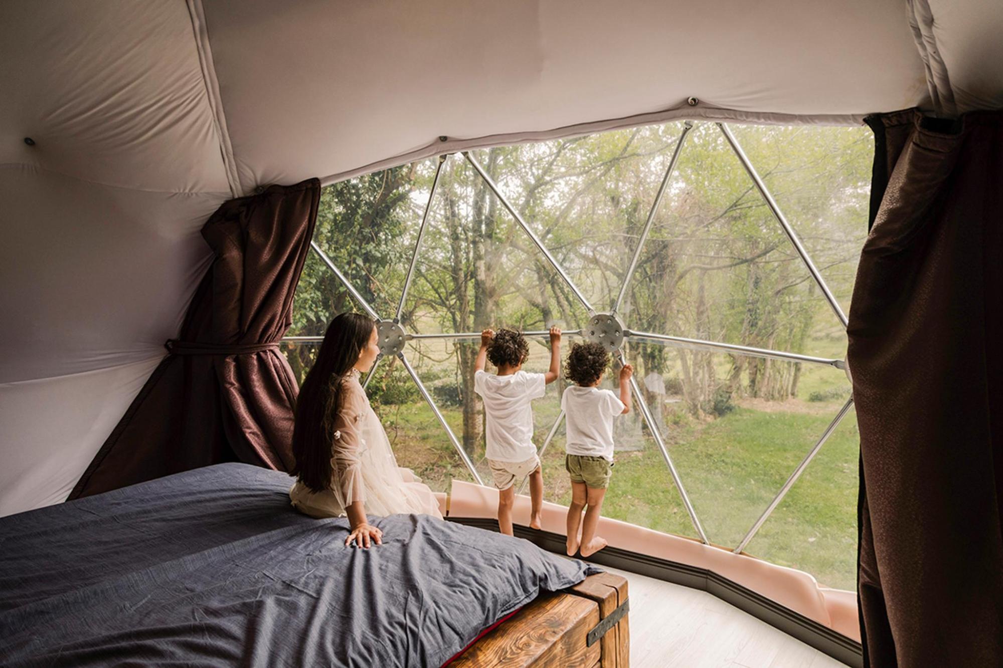 Experience the outdoors while glamping with family